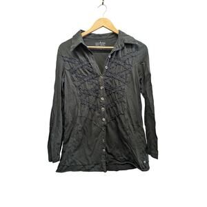 Neon Buddah cotton button down mixed buttons bohemian size‎ medium